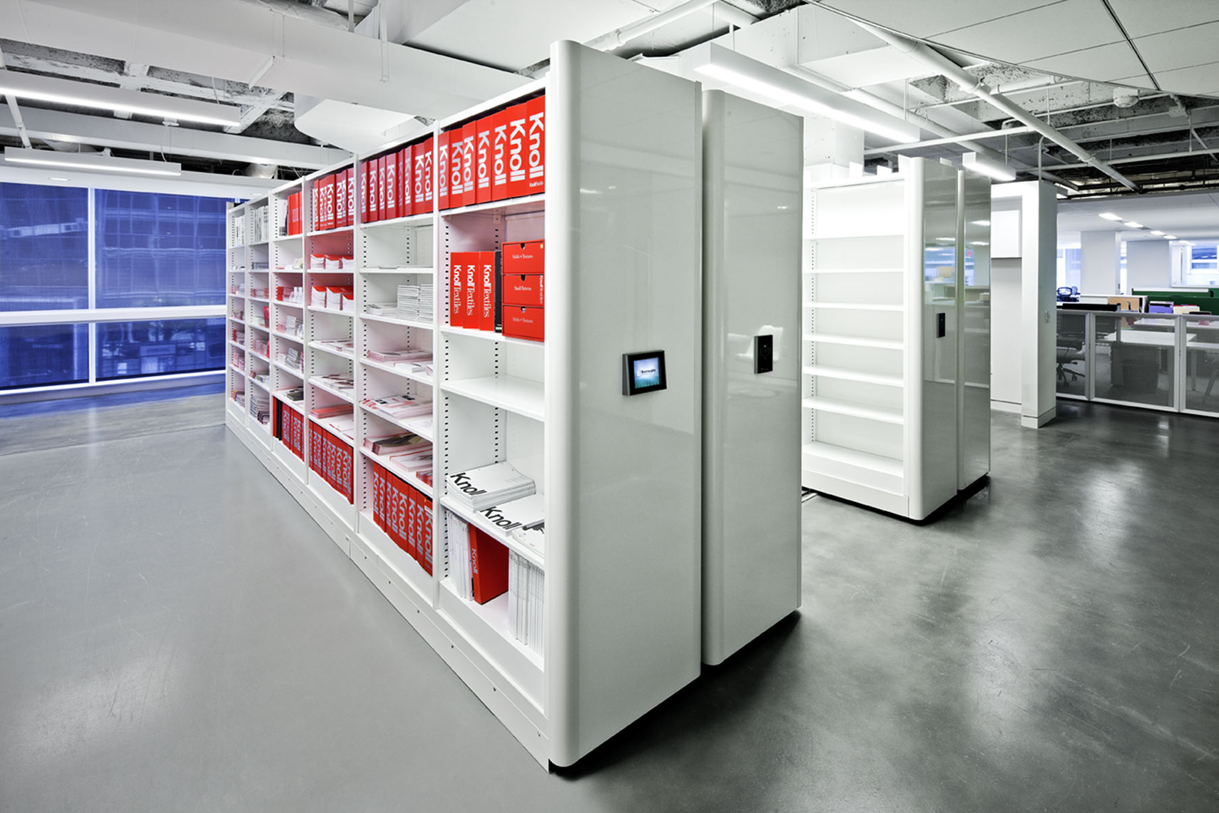 architectural photograph of an office filing system Dan Poyourow