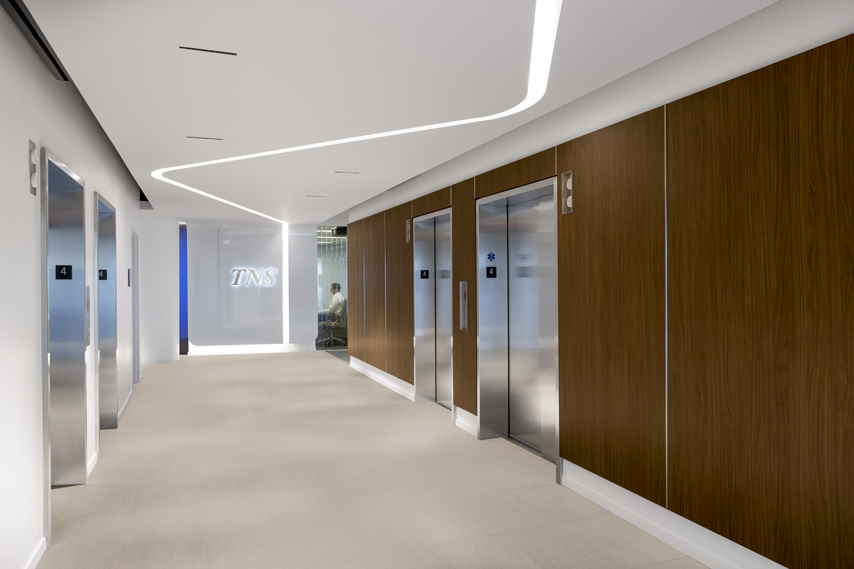  architectural photograph of office interior by Dan Poyourow