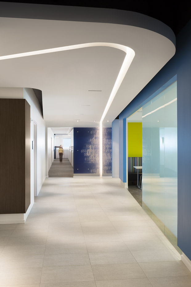 Architectural photograph of office interior