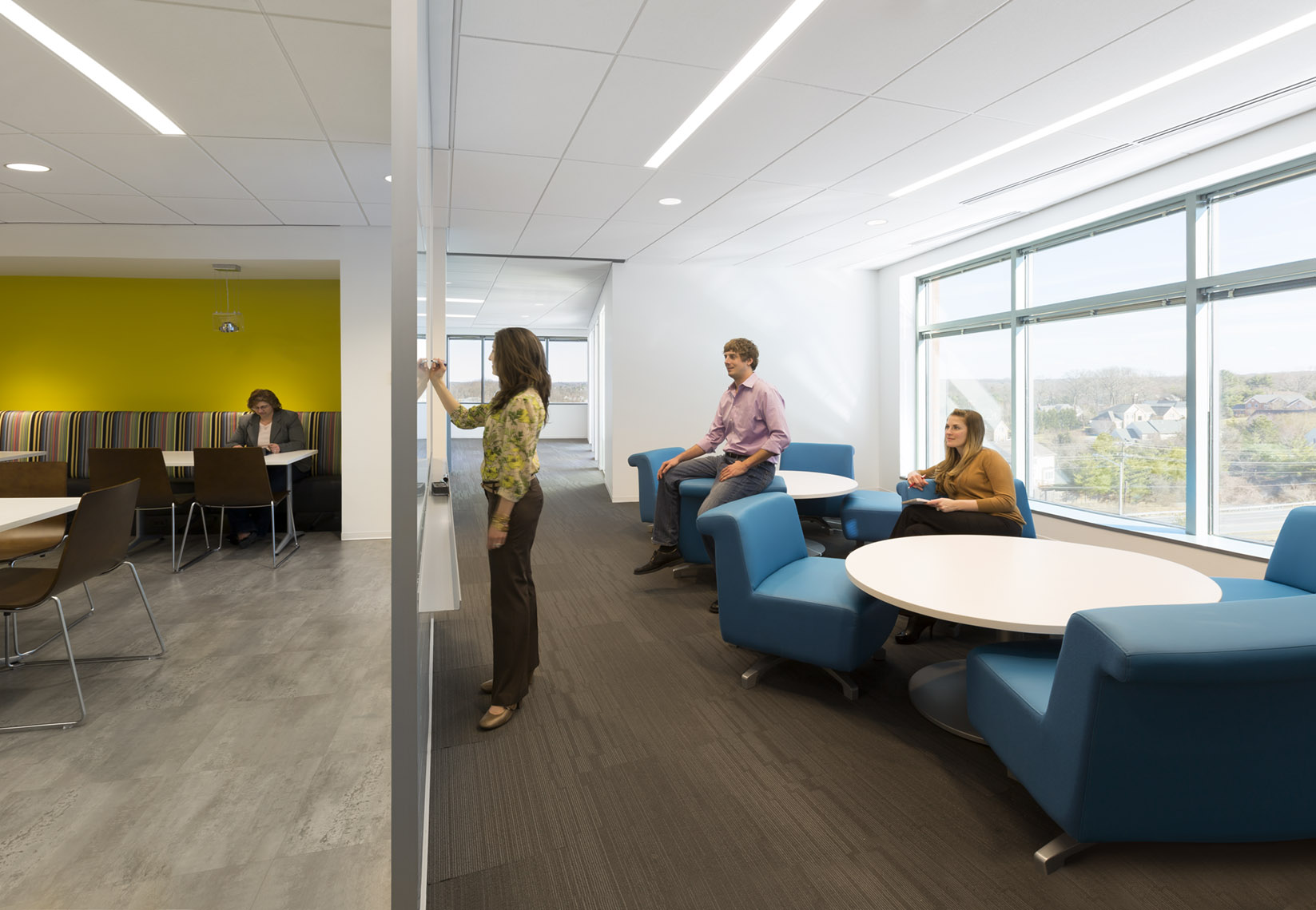  architectural photograph of office interior by Dan Poyourow